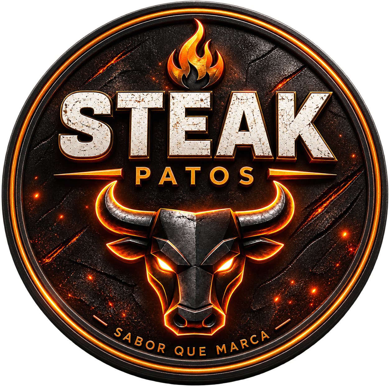Logo Steak Patos
